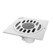 Load image into Gallery viewer, JOMOO Floor square drain with odour anti-smell valve, stainless steel for dry locations 100 x 100 mm brushed finish