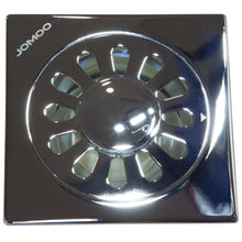 Load image into Gallery viewer, JOMOO Floor square drain with odour anti-smell valve, stainless steel for dry locations 100 x 100 mm chrome finish